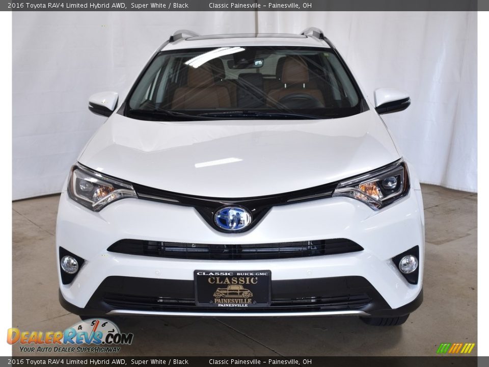 2016 Toyota RAV4 Limited Hybrid AWD Super White / Black Photo #4