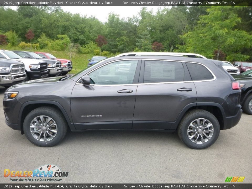 2019 Jeep Cherokee Latitude Plus 4x4 Granite Crystal Metallic / Black Photo #2