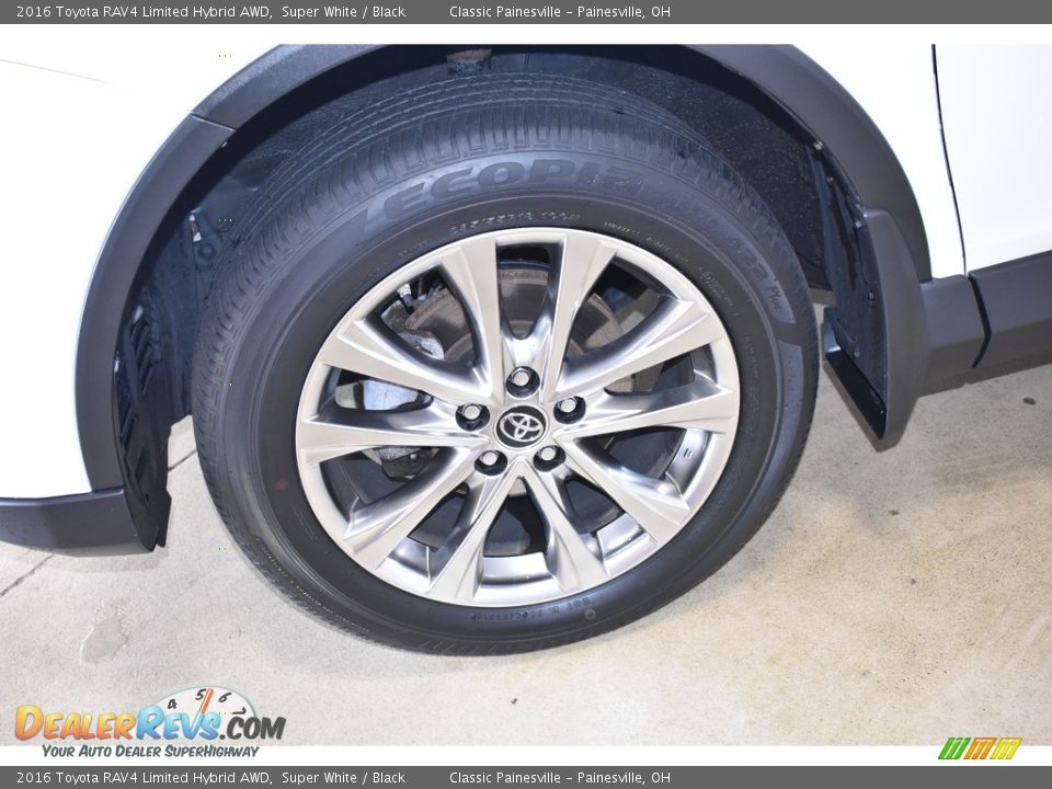 2016 Toyota RAV4 Limited Hybrid AWD Super White / Black Photo #5