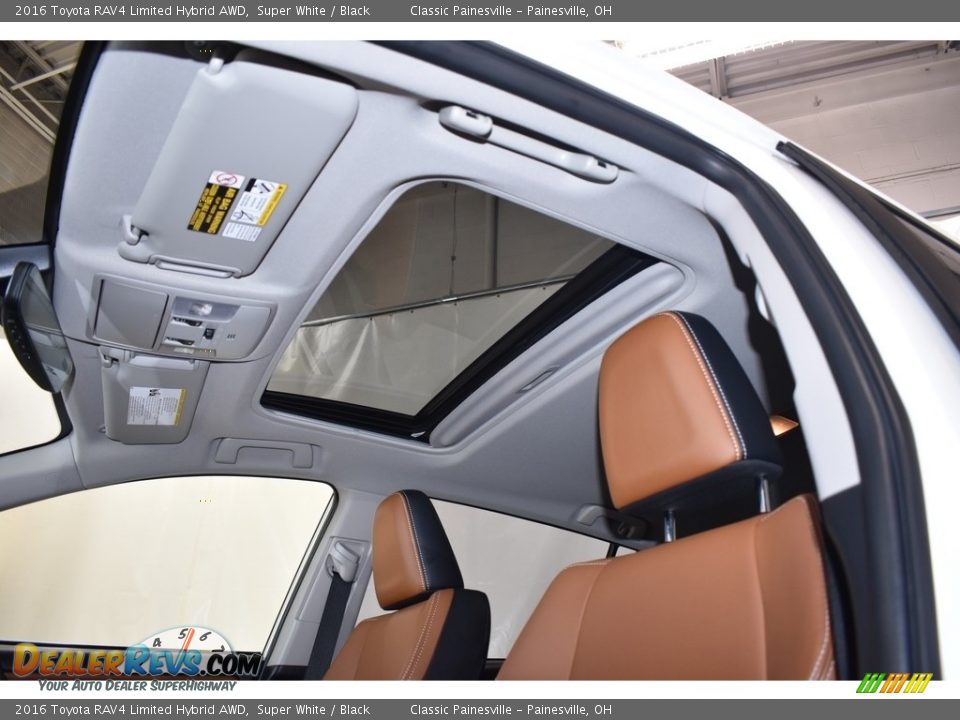 2016 Toyota RAV4 Limited Hybrid AWD Super White / Black Photo #6