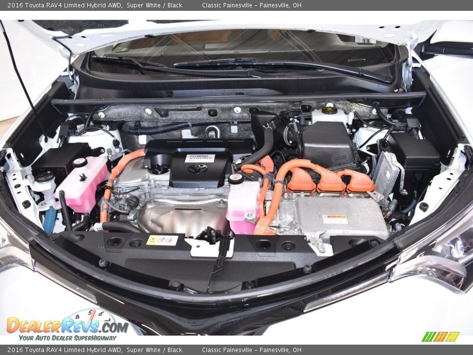 2016 Toyota RAV4 Limited Hybrid AWD Super White / Black Photo #7