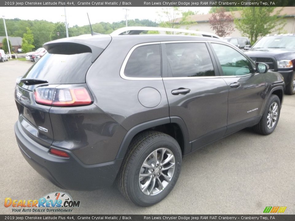2019 Jeep Cherokee Latitude Plus 4x4 Granite Crystal Metallic / Black Photo #5