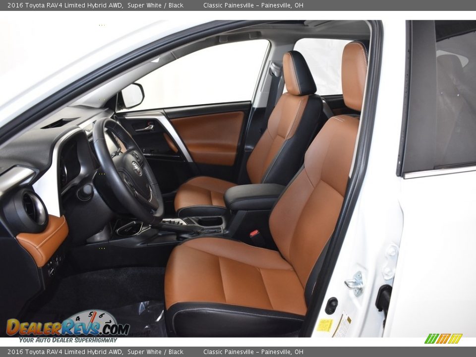 2016 Toyota RAV4 Limited Hybrid AWD Super White / Black Photo #8