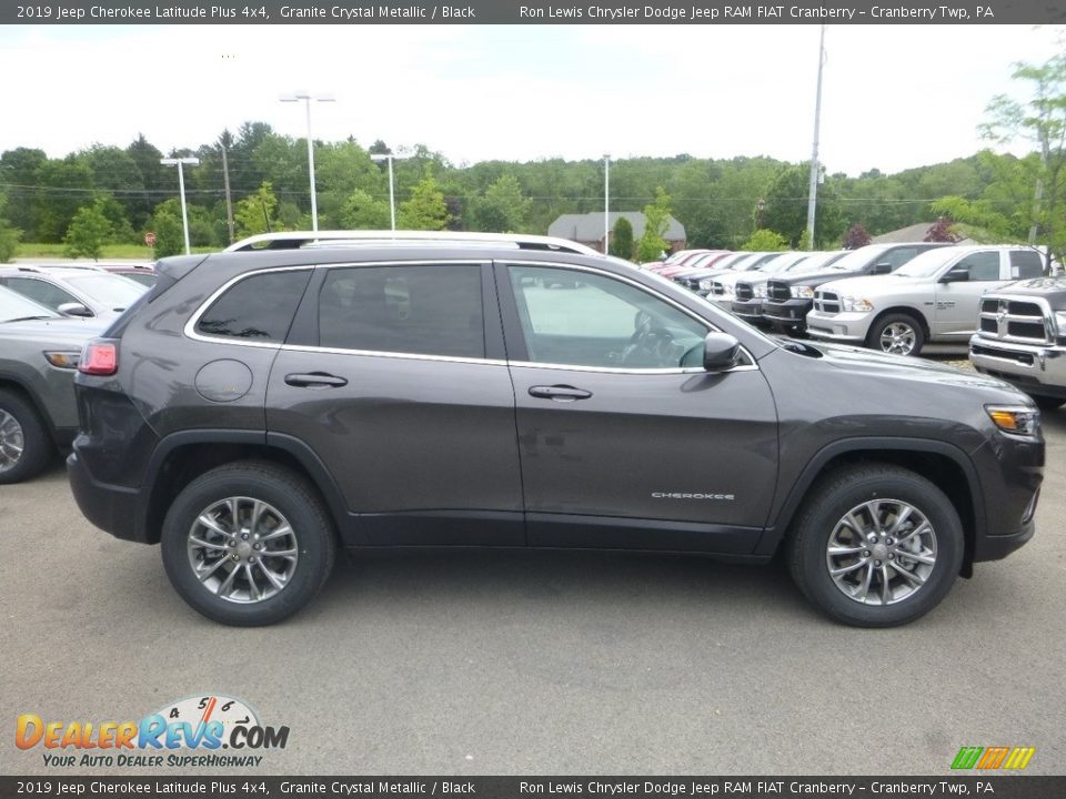 2019 Jeep Cherokee Latitude Plus 4x4 Granite Crystal Metallic / Black Photo #6