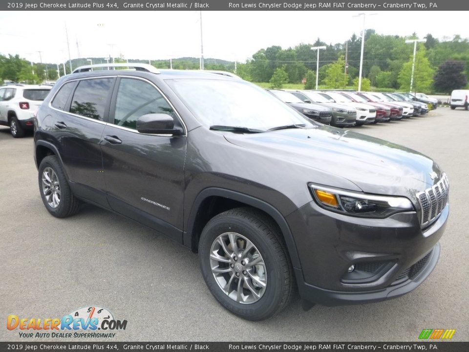 2019 Jeep Cherokee Latitude Plus 4x4 Granite Crystal Metallic / Black Photo #7