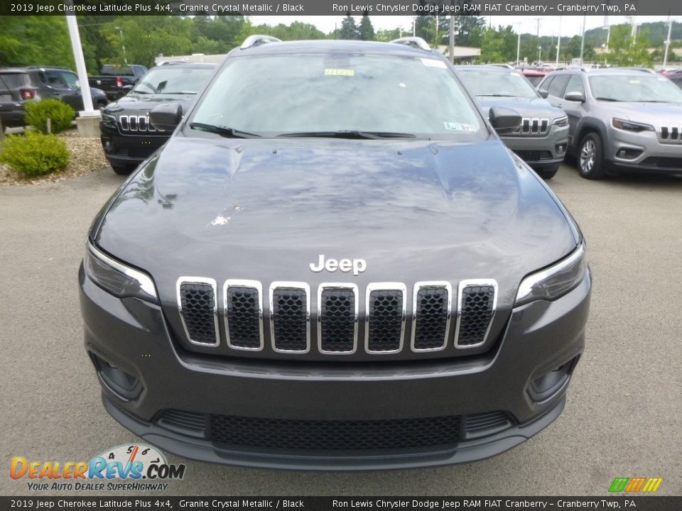 2019 Jeep Cherokee Latitude Plus 4x4 Granite Crystal Metallic / Black Photo #8