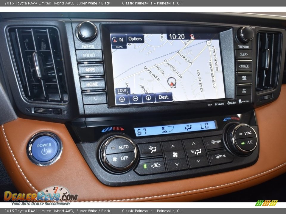 2016 Toyota RAV4 Limited Hybrid AWD Super White / Black Photo #14