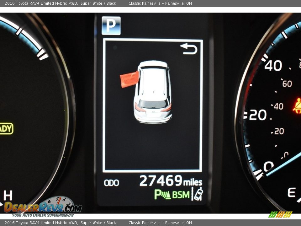 2016 Toyota RAV4 Limited Hybrid AWD Super White / Black Photo #15