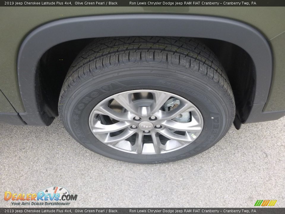 2019 Jeep Cherokee Latitude Plus 4x4 Olive Green Pearl / Black Photo #9
