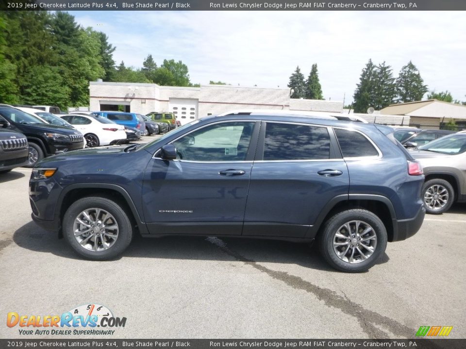 2019 Jeep Cherokee Latitude Plus 4x4 Blue Shade Pearl / Black Photo #2