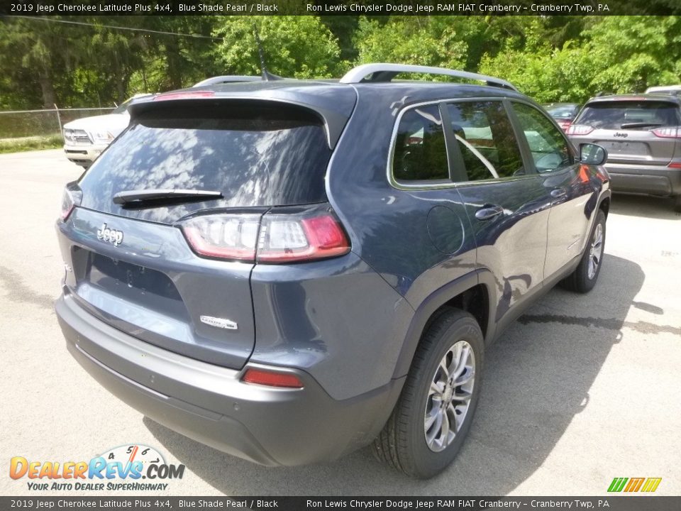 2019 Jeep Cherokee Latitude Plus 4x4 Blue Shade Pearl / Black Photo #5