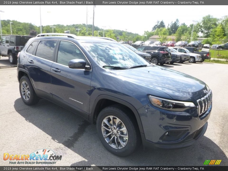 2019 Jeep Cherokee Latitude Plus 4x4 Blue Shade Pearl / Black Photo #7