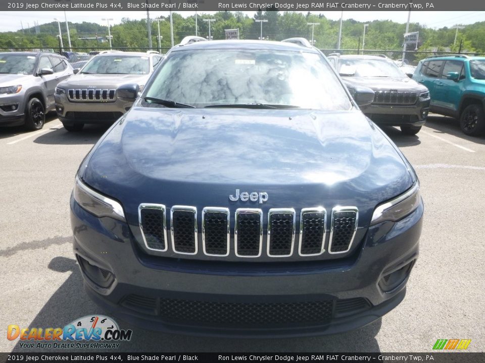 2019 Jeep Cherokee Latitude Plus 4x4 Blue Shade Pearl / Black Photo #8