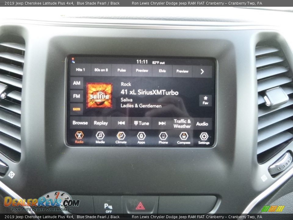 2019 Jeep Cherokee Latitude Plus 4x4 Blue Shade Pearl / Black Photo #16