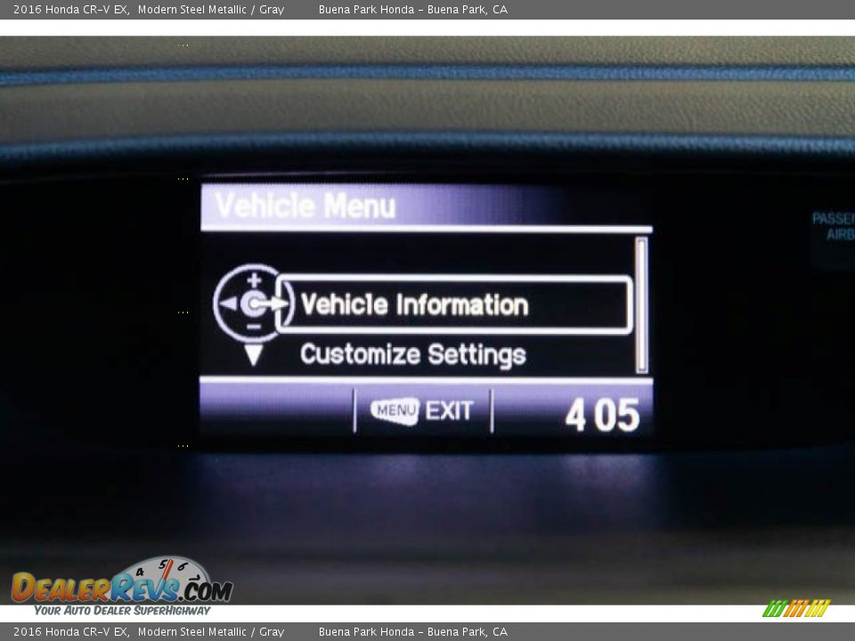 2016 Honda CR-V EX Modern Steel Metallic / Gray Photo #22