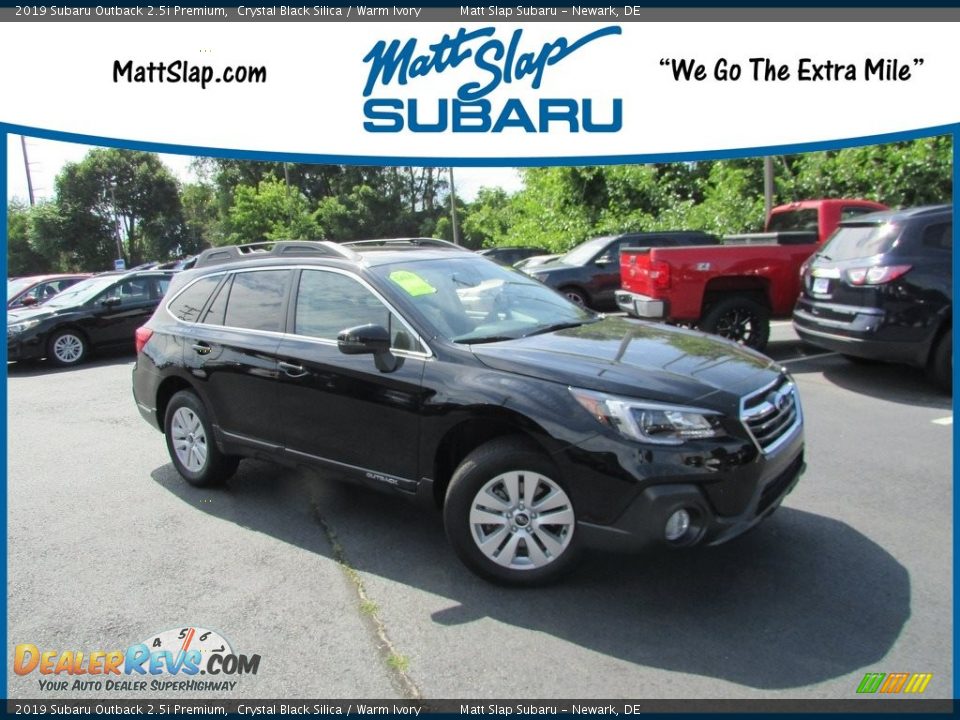 2019 Subaru Outback 2.5i Premium Crystal Black Silica / Warm Ivory Photo #1