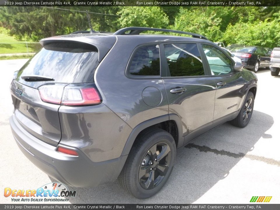 2019 Jeep Cherokee Latitude Plus 4x4 Granite Crystal Metallic / Black Photo #5