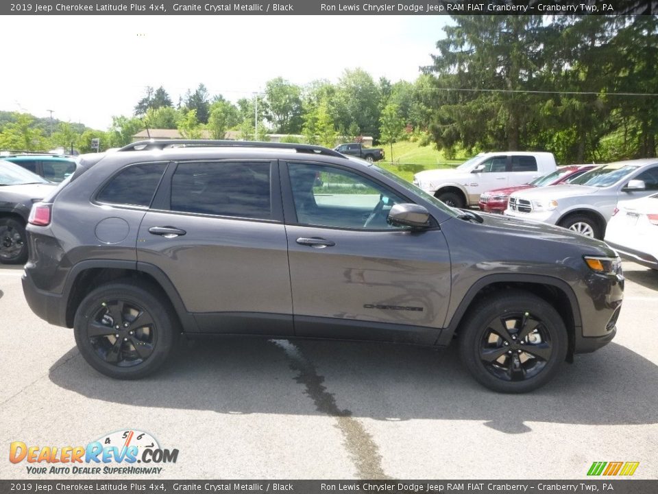 2019 Jeep Cherokee Latitude Plus 4x4 Granite Crystal Metallic / Black Photo #6