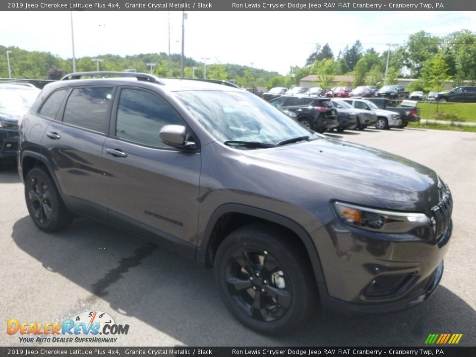 2019 Jeep Cherokee Latitude Plus 4x4 Granite Crystal Metallic / Black Photo #7