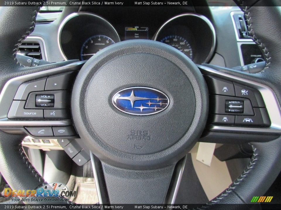 2019 Subaru Outback 2.5i Premium Crystal Black Silica / Warm Ivory Photo #11