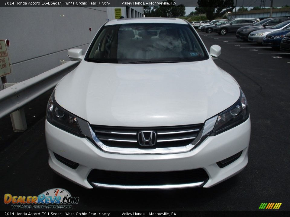 2014 Honda Accord EX-L Sedan White Orchid Pearl / Ivory Photo #8