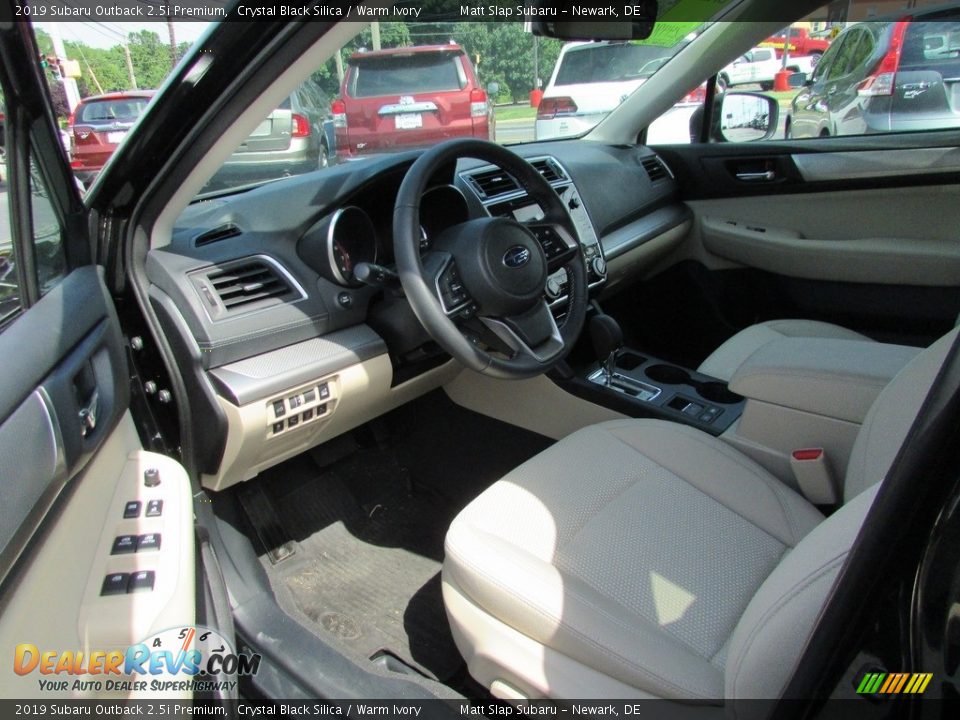2019 Subaru Outback 2.5i Premium Crystal Black Silica / Warm Ivory Photo #12