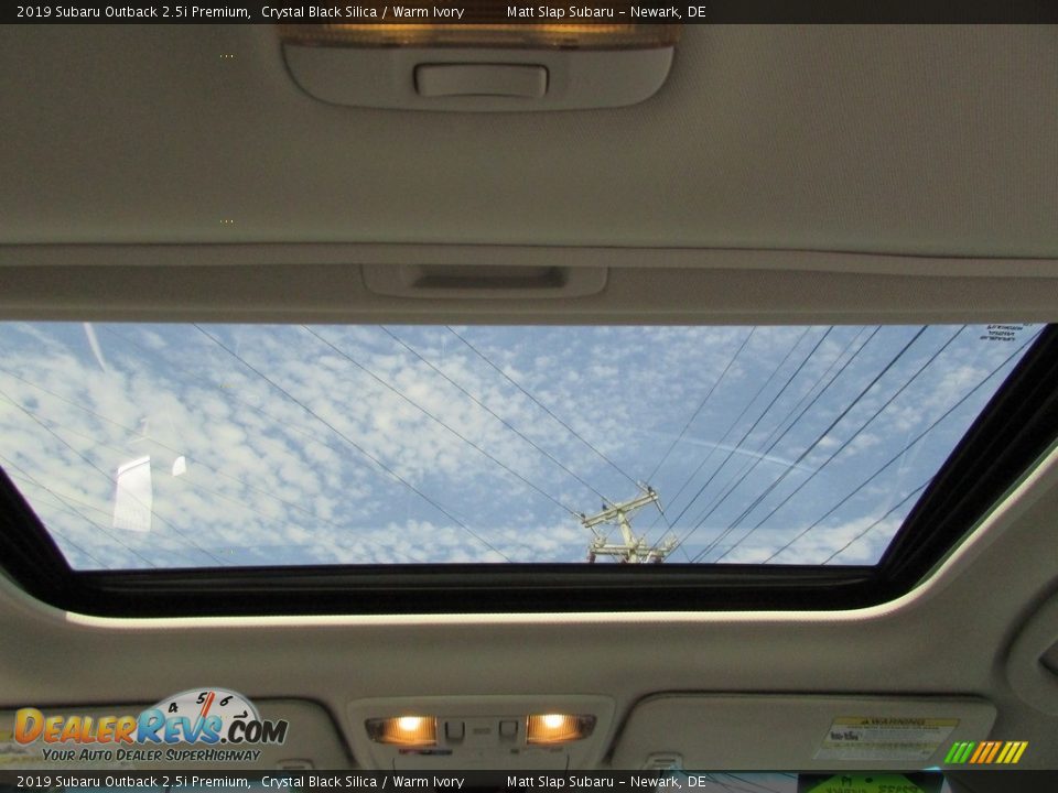 2019 Subaru Outback 2.5i Premium Crystal Black Silica / Warm Ivory Photo #21