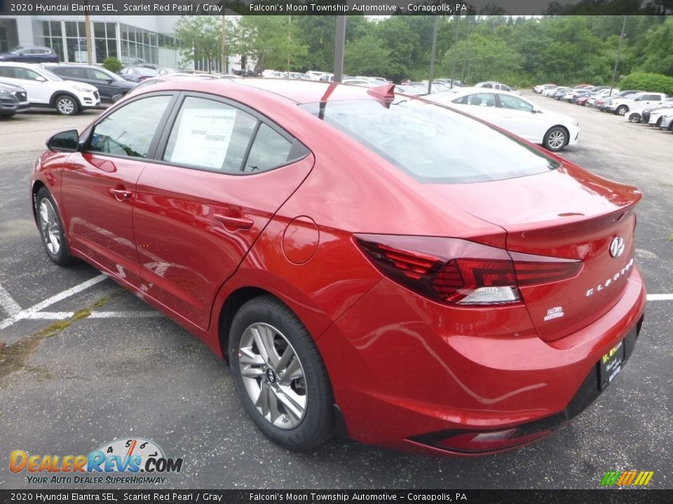 2020 Hyundai Elantra SEL Scarlet Red Pearl / Gray Photo #6