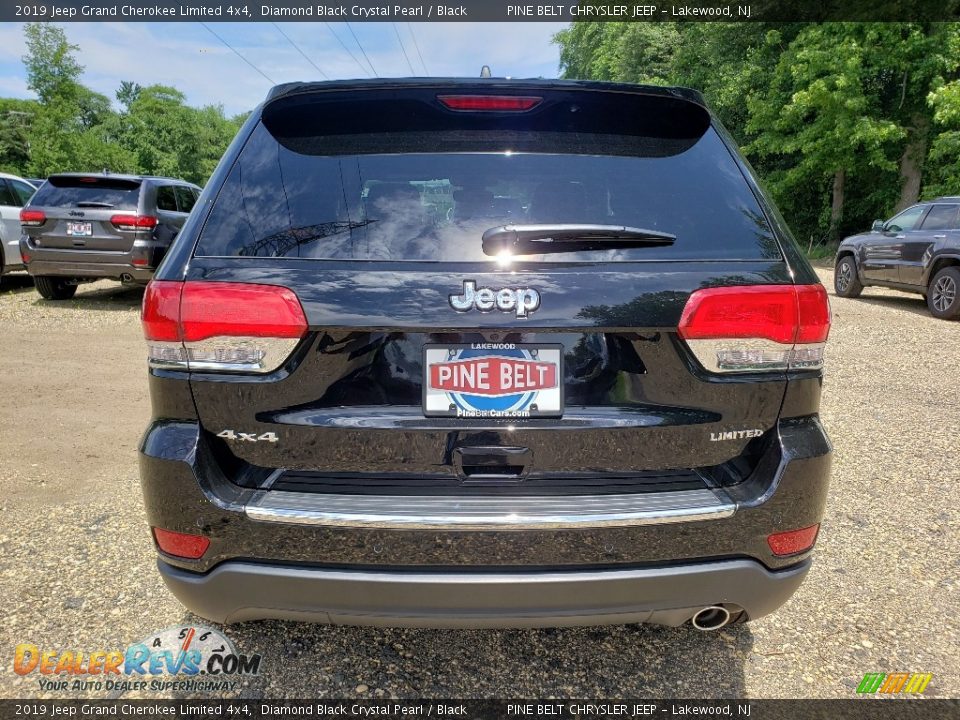 2019 Jeep Grand Cherokee Limited 4x4 Diamond Black Crystal Pearl / Black Photo #5