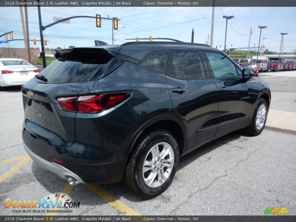2019 Chevrolet Blazer 3.6L Leather AWD Graphite Metallic / Jet Black Photo #4