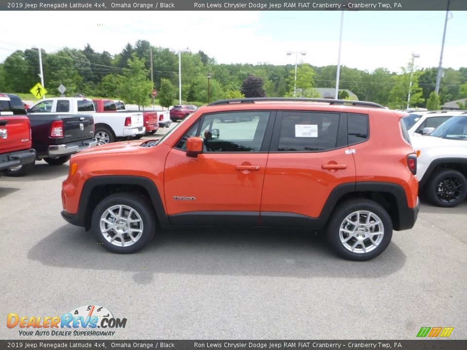 2019 Jeep Renegade Latitude 4x4 Omaha Orange / Black Photo #2