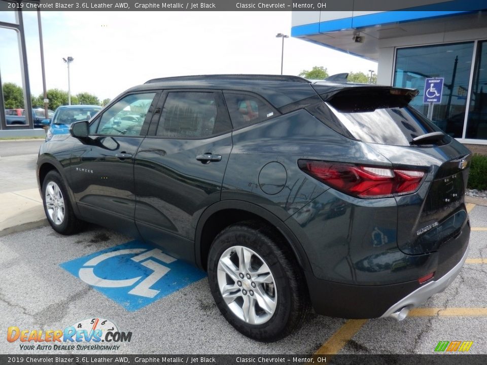2019 Chevrolet Blazer 3.6L Leather AWD Graphite Metallic / Jet Black Photo #5