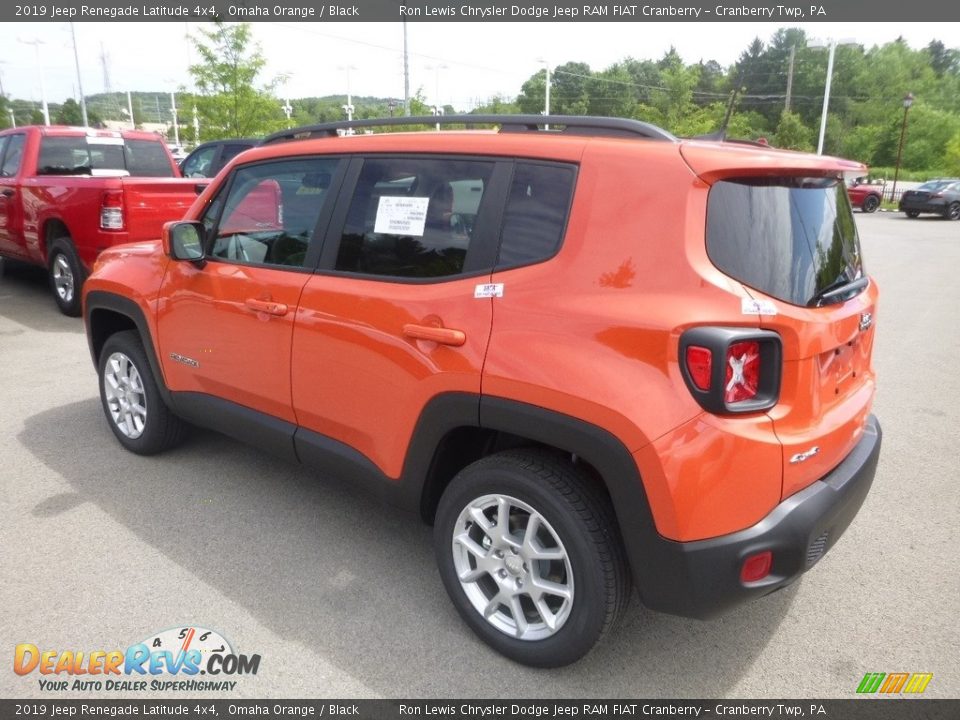 2019 Jeep Renegade Latitude 4x4 Omaha Orange / Black Photo #3