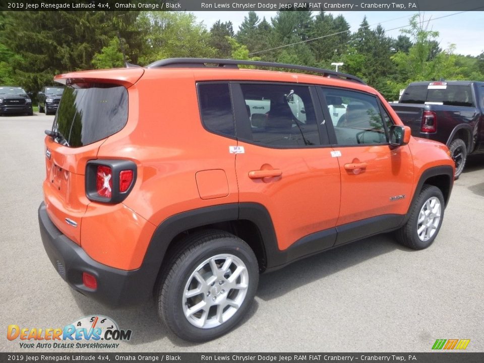 2019 Jeep Renegade Latitude 4x4 Omaha Orange / Black Photo #5