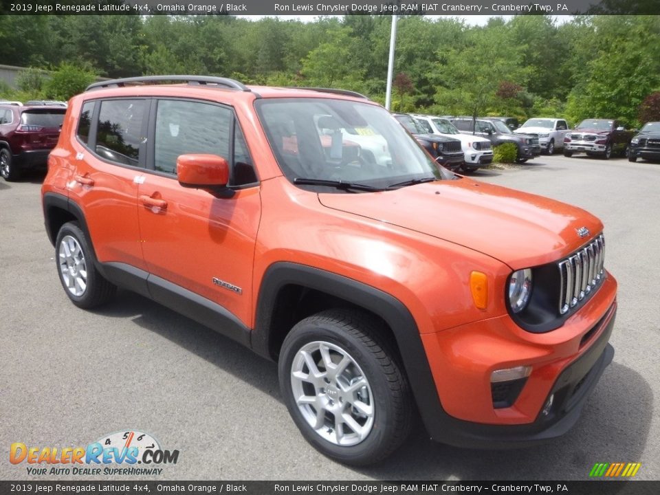 2019 Jeep Renegade Latitude 4x4 Omaha Orange / Black Photo #7