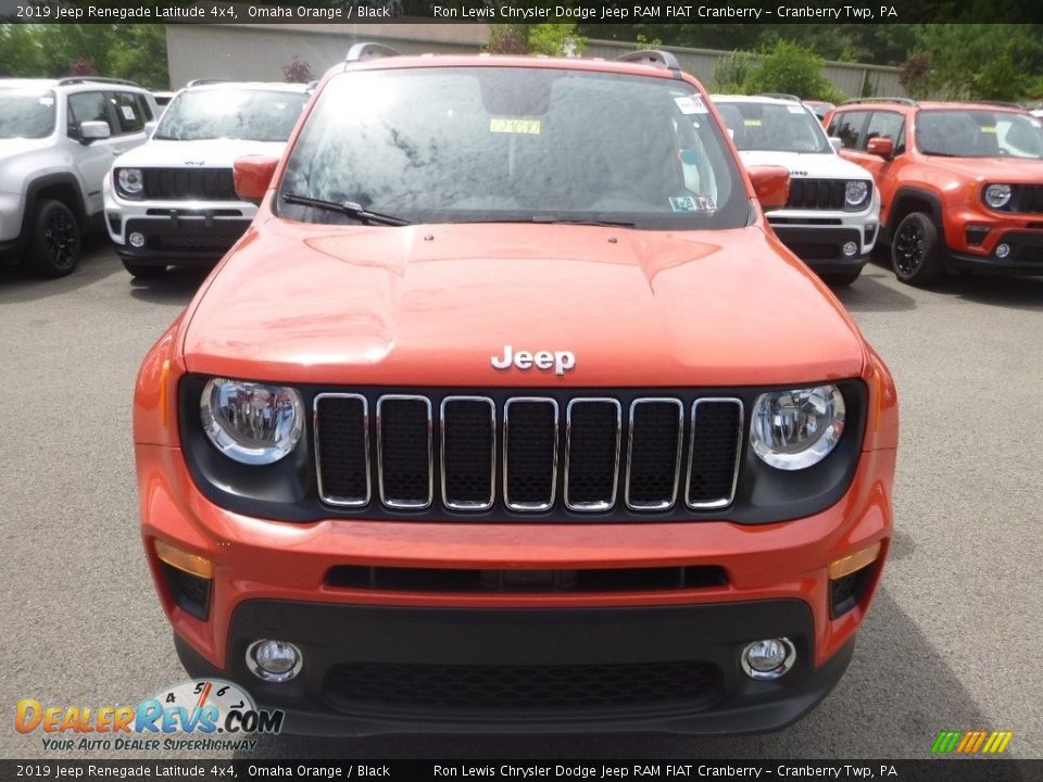 2019 Jeep Renegade Latitude 4x4 Omaha Orange / Black Photo #8