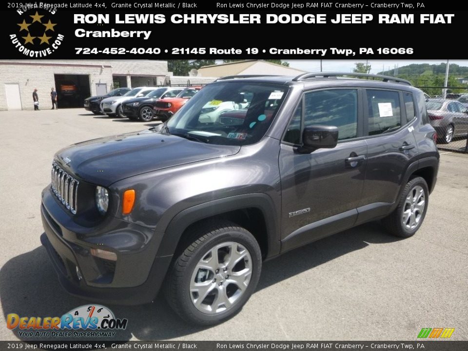 2019 Jeep Renegade Latitude 4x4 Granite Crystal Metallic / Black Photo #1