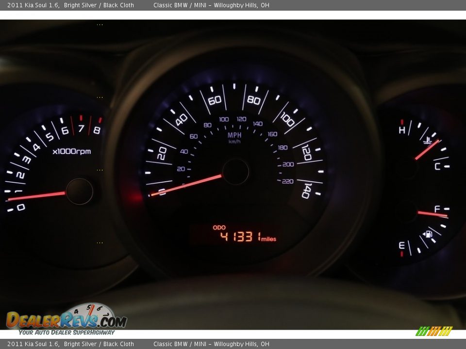 2011 Kia Soul 1.6 Bright Silver / Black Cloth Photo #8