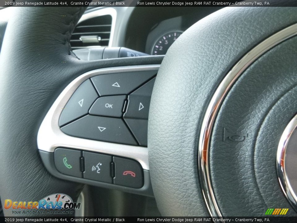 2019 Jeep Renegade Latitude 4x4 Granite Crystal Metallic / Black Photo #19