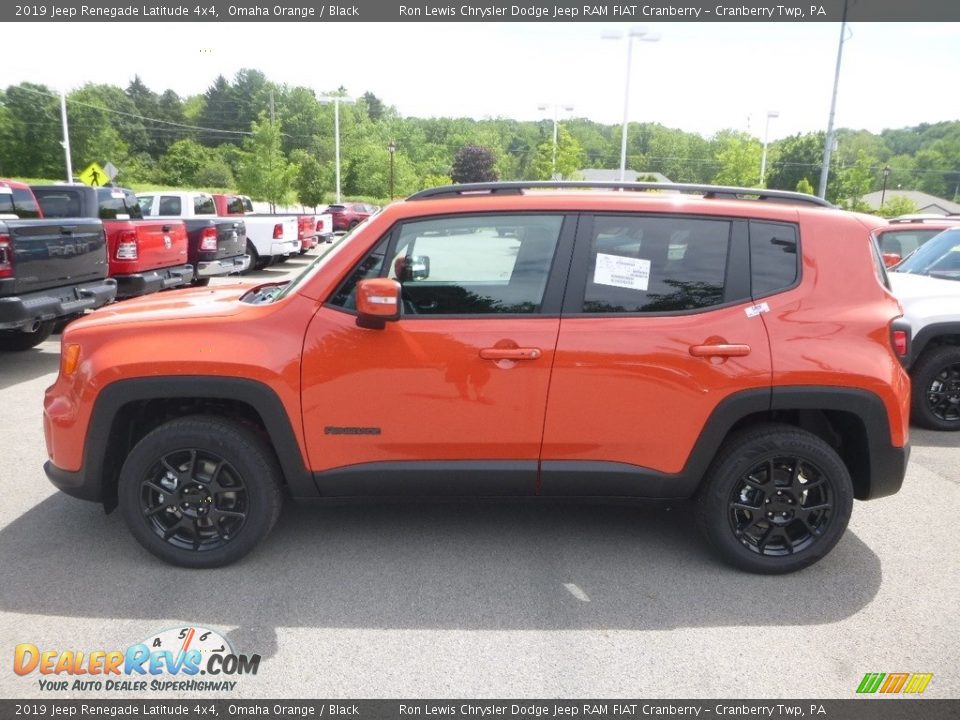 2019 Jeep Renegade Latitude 4x4 Omaha Orange / Black Photo #2