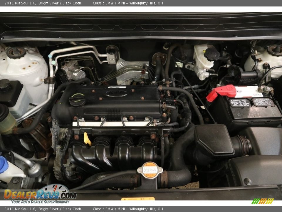 2011 Kia Soul 1.6 Bright Silver / Black Cloth Photo #16