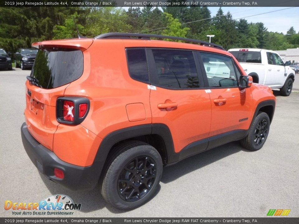 2019 Jeep Renegade Latitude 4x4 Omaha Orange / Black Photo #5