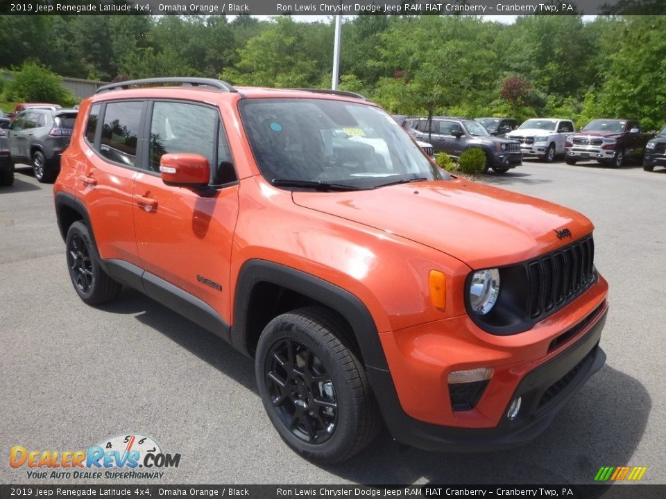 2019 Jeep Renegade Latitude 4x4 Omaha Orange / Black Photo #7