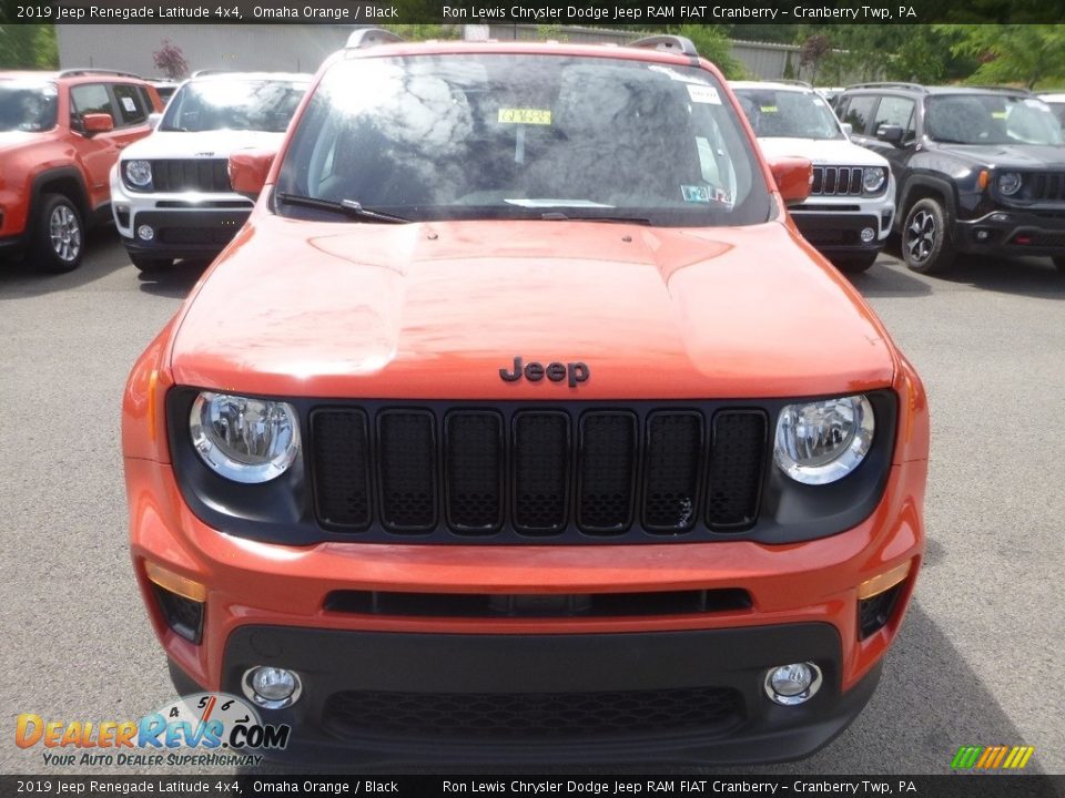 2019 Jeep Renegade Latitude 4x4 Omaha Orange / Black Photo #8