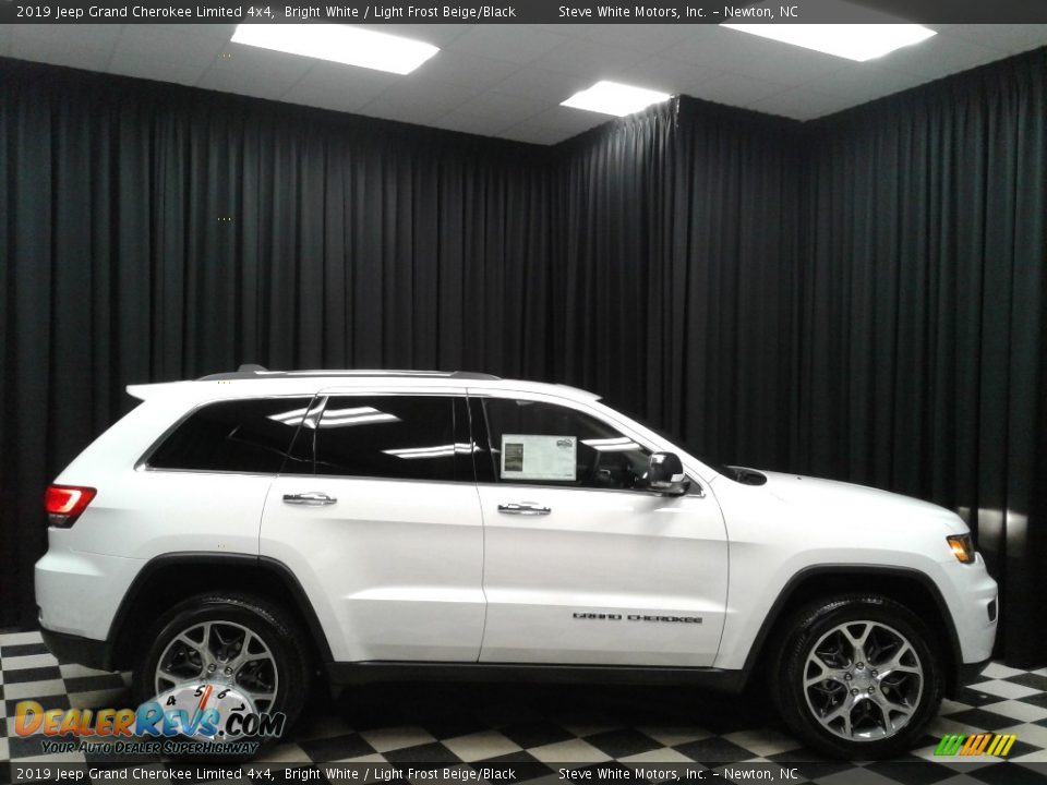 2019 Jeep Grand Cherokee Limited 4x4 Bright White / Light Frost Beige/Black Photo #5