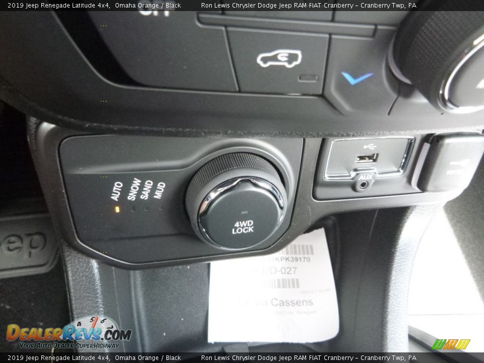 2019 Jeep Renegade Latitude 4x4 Omaha Orange / Black Photo #20