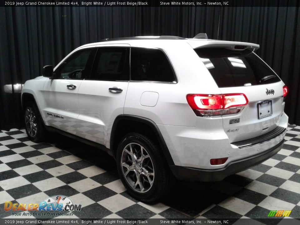 2019 Jeep Grand Cherokee Limited 4x4 Bright White / Light Frost Beige/Black Photo #8