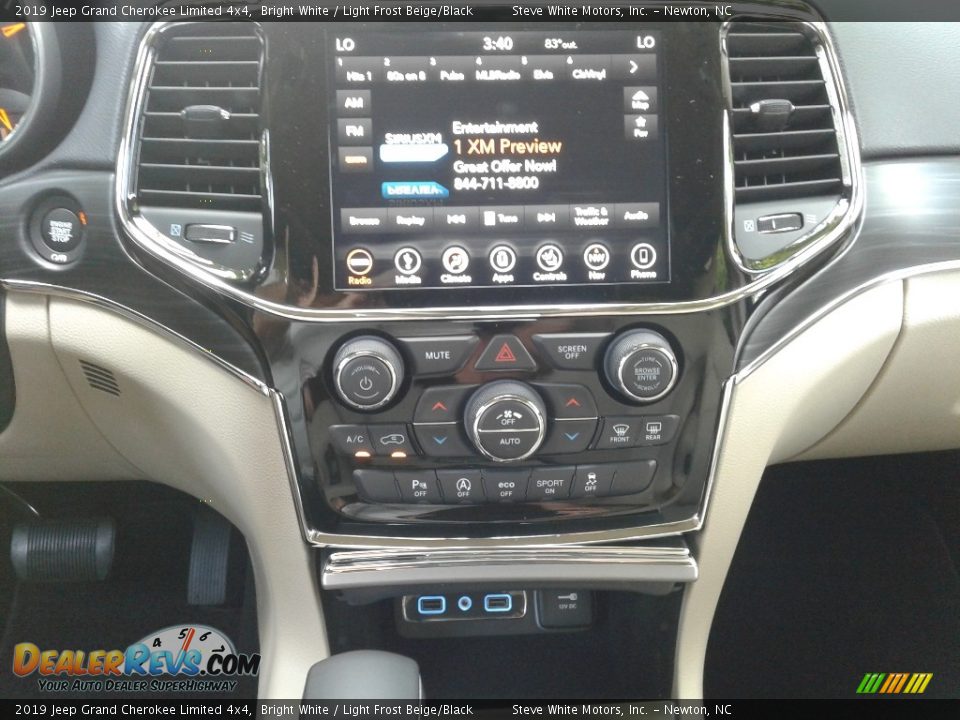2019 Jeep Grand Cherokee Limited 4x4 Bright White / Light Frost Beige/Black Photo #21