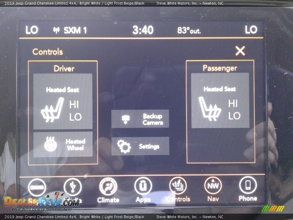 2019 Jeep Grand Cherokee Limited 4x4 Bright White / Light Frost Beige/Black Photo #26