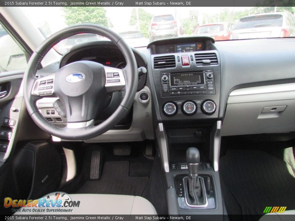 2015 Subaru Forester 2.5i Touring Jasmine Green Metallic / Gray Photo #10